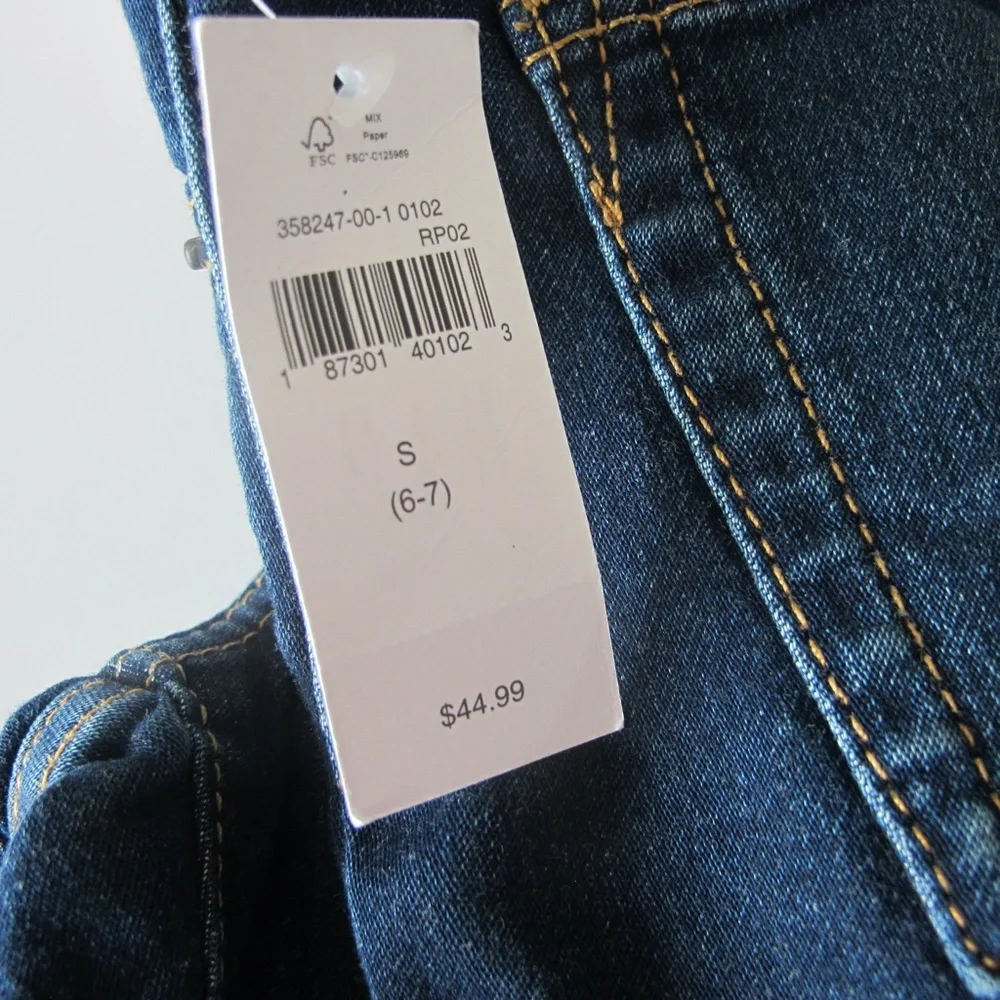 🔴🔴🔴SOLD🔴🔴🔴NWT Gap Denim Boy's High Stretch Slim Jeans Size Small (6-7) - Picture 4 of 6